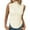 Beige, variant on Virmaxy Womens Summer Sleeveless Knit High Neck Slimming Vest Top Standing Neck Tank Top Going Out Spring Beach Vacation Oufits Modern Clothes Beige L