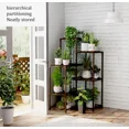thumbnail image 3 of ColourTree Brown 22.6"X11.6"x37.6" Plant Stands Indoor Wood Plant Shelf Outdoor Tiered Plant Rack for Multiple Plants Ladder Plant Holder Plant Table, 3 of 5