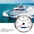 thumbnail image 6 of Xirurus Premium 110mm / 4.33 inches White Dial Automotive Marine Universal Tachometer Gauge 3000RPM DC 9-32V with Hour Meter & 7 Color Backlight for Car Boat RV Truck Dashboard Panel Repair, 6 of 9