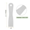 thumbnail image 2 of Uxcell 5pcs Putty Scraper 1.6" Width 1.7mm Thin Flexible Plastic Putty Knife Gray, 2 of 6