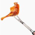 thumbnail image 4 of Juego de parrilla de barbacoa de acero inoxidable, 3 uds., tenedor para barbacoa, Clip, pala para barbacoa, herramientas de cocina multifunción portátiles, 4 of 5