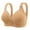 Beige, variant on Elainilye Fashion Womens Bras No Underwire Gathering Bra Embroidered Glossy Comfortable Breathable Bra Underwear Everyday Bras,Orange