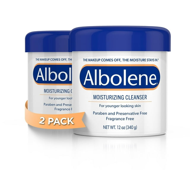 Crema hidratante y desmaquillante Albolene Face 355 ml (paquete de 2)