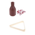 thumbnail image 1 of S SERENABLE Pool Triangle Ball Rack Billiard Snooker Accessories & Kelly Pill Pool White, 1 of 9