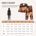thumbnail image 4 of Yiaed Sleeping Cat Flowers Print Pajamas Women's Long Sleeve Sleepwear Soft Button Down Loungewear Pjs Lounge Set Nightwear Womens Pajama Pants-Medium, 4 of 7