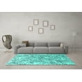 thumbnail image 3 of Ahgly Company Indoor Rectangle Oriental Turquoise Blue Industrial Area Rugs, 8' x 12', 3 of 4