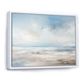thumbnail image 2 of Designart "Minimalist Scenery Along The Coastal Beach III" Coastal Ocean Floater Framed Wall Decor, 2 of 5