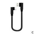 thumbnail image 2 of Short Charging Cable Elbow USB C Type C Micro USB 8Pin C9J0 For IP Cable D7S5, 2 of 6