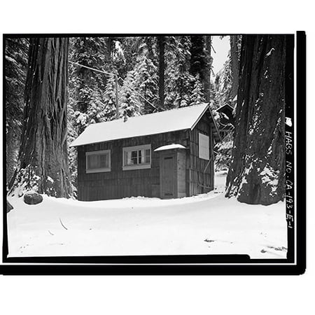 Historic Print, Giant Forest Lodge Historic District, Cabin B, Three Rivers vicinity, Tulare County, CA, 16" x 20"
