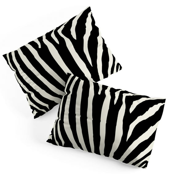 Society6 Natalie Baca Zebra Stripes Pillow Sham Cotton King Set of 2 Kit