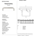 thumbnail image 2 of Contemporary 3" Center Appliance Pull, Matte Black, 2 of 2