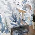 thumbnail image 5 of Sheer Curtains 72 inches Long, Blue Christmas Flower Poinsettia Robins Eucalyptus Wood Grain Light Filtering Sheer Window Curtains Rod Pocket Voile Drapes for Living Room, 52"W x 72"L 2 Panels, 5 of 7