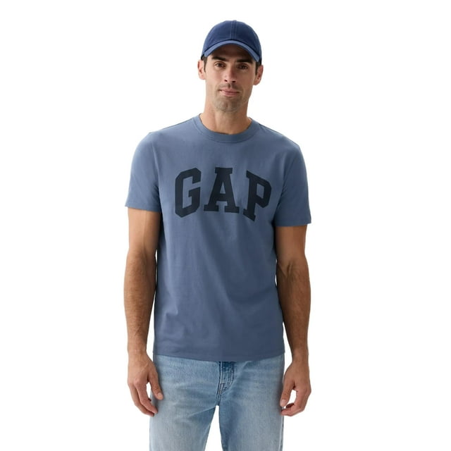 Camiseta GAP para hombre Everyday Soft Logo Bainbridge Blue M