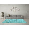 thumbnail image 3 of Ahgly Company Indoor Square Abstract Light Blue Modern Area Rugs, 3' Square, 3 of 4