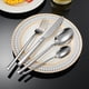 thumbnail image 1 of Juego de Cubiertos de Acero Inoxidable de 24 Piezas, Cuchillo, Tenedor, Cuchara, Caja de Regalo para Hotel., 1 of 6