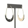 thumbnail image 3 of Crescent Resin Hoop Earring, 3 of 8