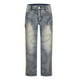 thumbnail image 4 of Pantalones largos para hombre, moda, con cremallera, botones, lisos, informales, con bolsillos, deportivos, de poliéster, 4 of 8