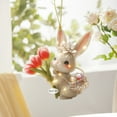 thumbnail image 3 of 10Pcs Easter Bunny Pendant! Yrmaups Easter Bunny Pendant, Easter Decorations Spring Bunny Hanging Ornament, Acrylic Easter Bunny Charm for Easter Party Door Wall Decor, Cute Animal Pendant for Home, 3 of 6