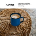thumbnail image 4 of icolorfuled Blue Enamelware Coffee Mug Camping Vintage Metal Water Cup Tea Tumbler, 4 of 5