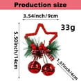 thumbnail image 3 of Clearance! Christmas Star Bell Ornament Set DIY Decorative Accessories With Bow And Bells For Christmas Tree Festive Window Display Props Perfect Holiday Decoration, 3 of 8
