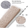 thumbnail image 4 of Alfombra de baño de espuma viscoelástica YIHOUSE Cobblestone, supersuave, gris, 4 of 6