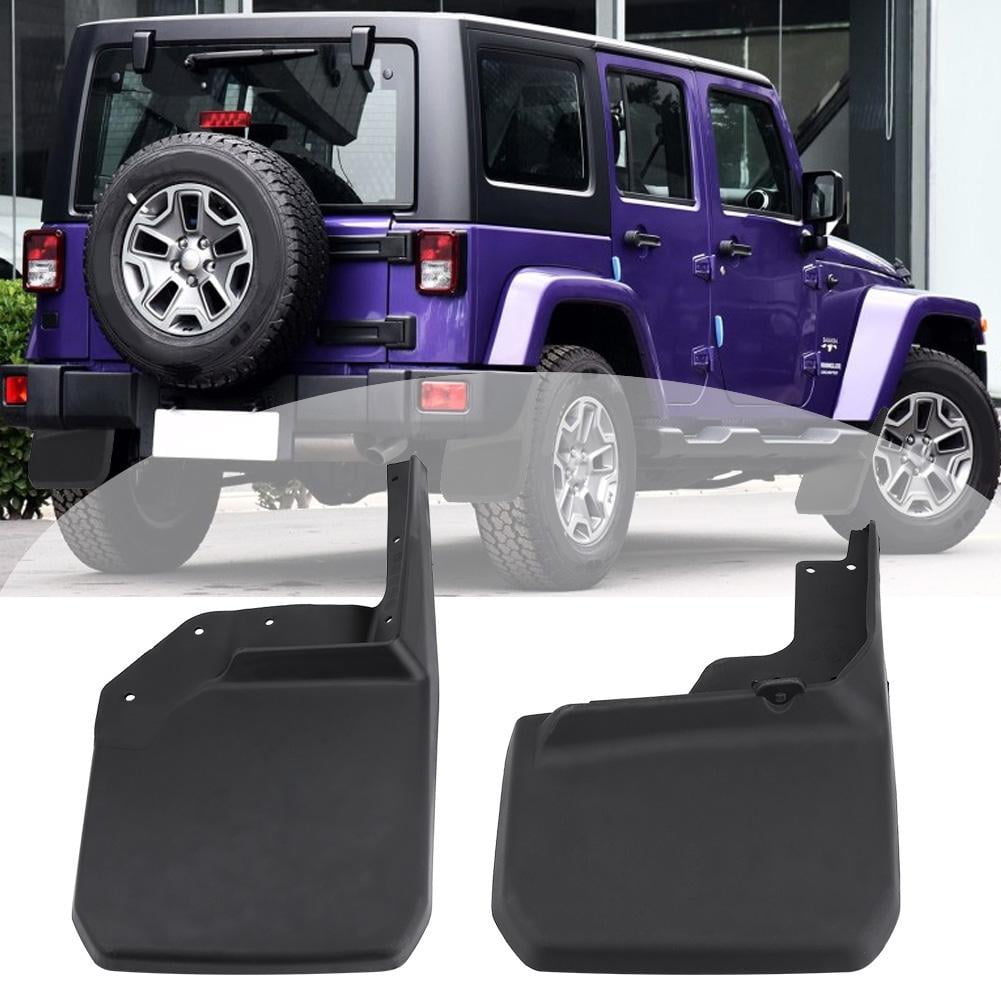 OTVIAP 4pcs Front & Rear Mud Flaps Mud Splash Guards for Jeep Wrangler