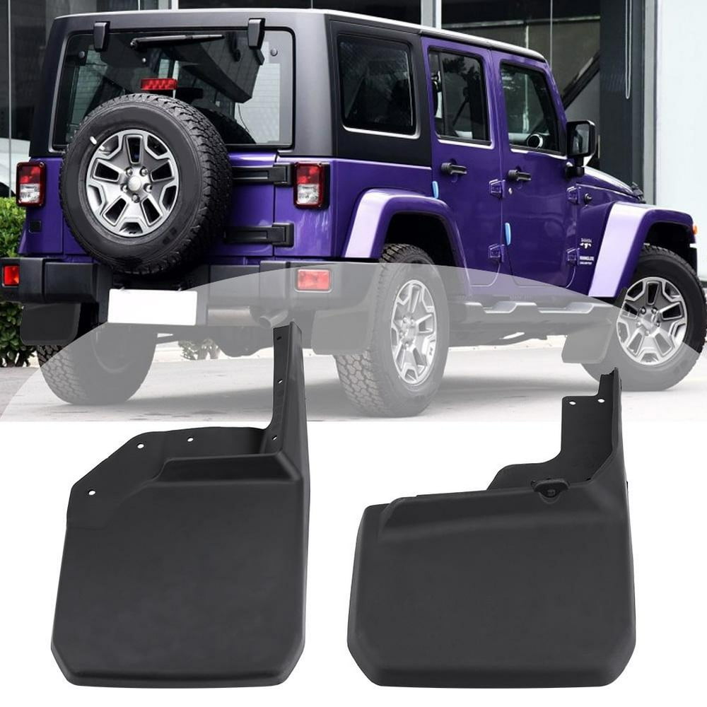 OTVIAP 4pcs Front & Rear Mud Flaps Mud Splash Guards for Jeep Wrangler