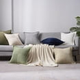 thumbnail image 4 of Topfinel 18" x 18" Wide Side Pillowcase,Corduroy Decorative Textured Pillow Cover, Tan,Set of 2, 4 of 9