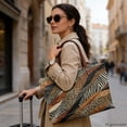 thumbnail image 2 of Eheartsgir Animal Patchwork Print Shoulder Bags with Portable with Inner Pocket, Lightweight Tote Bag for Women for Daily Travel, 2 of 6