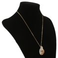 thumbnail image 4 of Conjunto de Joyas de Pendientes de Collar de Gota de Aceite de de Imitación Chapados en Oro de Hoja Hueca Zulema Conjunto de joyas, 4 of 8