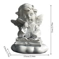 thumbnail image 3 of Escultura De Ángel De Cuento De Hadas Adorno De Resina Para Estantería Estatua De Niña Decoración Para Salón Artesanía, 3 of 7