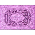 thumbnail image 1 of Ahgly Company Indoor Rectangle Medallion Purple Traditional Area Rugs, 4' x 6', 1 of 4