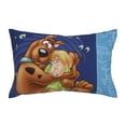 Warner Brothers Scooby Doo Blue and Green 4 Piece Toddler Bedding Set