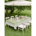 thumbnail image 5 of 60x102 Inch Outdoor Tablecloth with Umbrella Hole Zipper Rectangle Sage Green Greek Key Rectangular Tablecloths Outside Waterproof Geometric Greece Ancient Farmhouse Geo Patio Table Cover for Picnic, 5 of 8