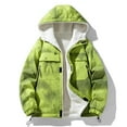 thumbnail image 1 of Styesk Jackets for Men Men's Stitching Drawstring Hooded Slim Fashion Jacket Coat Outwear, 1 of 8