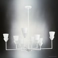 thumbnail image 3 of Luxury Cottagecore Chandelier, White Plaster, UHP5042, 3 of 5
