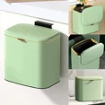 thumbnail image 1 of Small Compost Bin for Countertop or Under Sink 1.05 Gallon/4L Wall-Mounted Kitchen Garbage Can Stainless Steel Mini Waste Bins (Green), 1 of 5