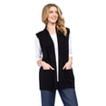 thumbnail image 7 of Turtle Bay New York Women's Long Sleeveless Open Front Soft Shawl Collar Vest, 7 of 7