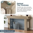 thumbnail image 3 of Topcobe 63-Inch Console Table, Farmhouse Wooden Sofa Table Entryway Table, Modern Furniture for Indoor, Living Room, Gray, 3 of 8