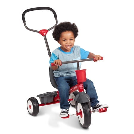 RADIO FLYER 4-IN-1 ACTIVITY STROLL ‘N TRIKE WITH INTERACTIVE TRAY, KIDS 1 TO 5 YEARS
