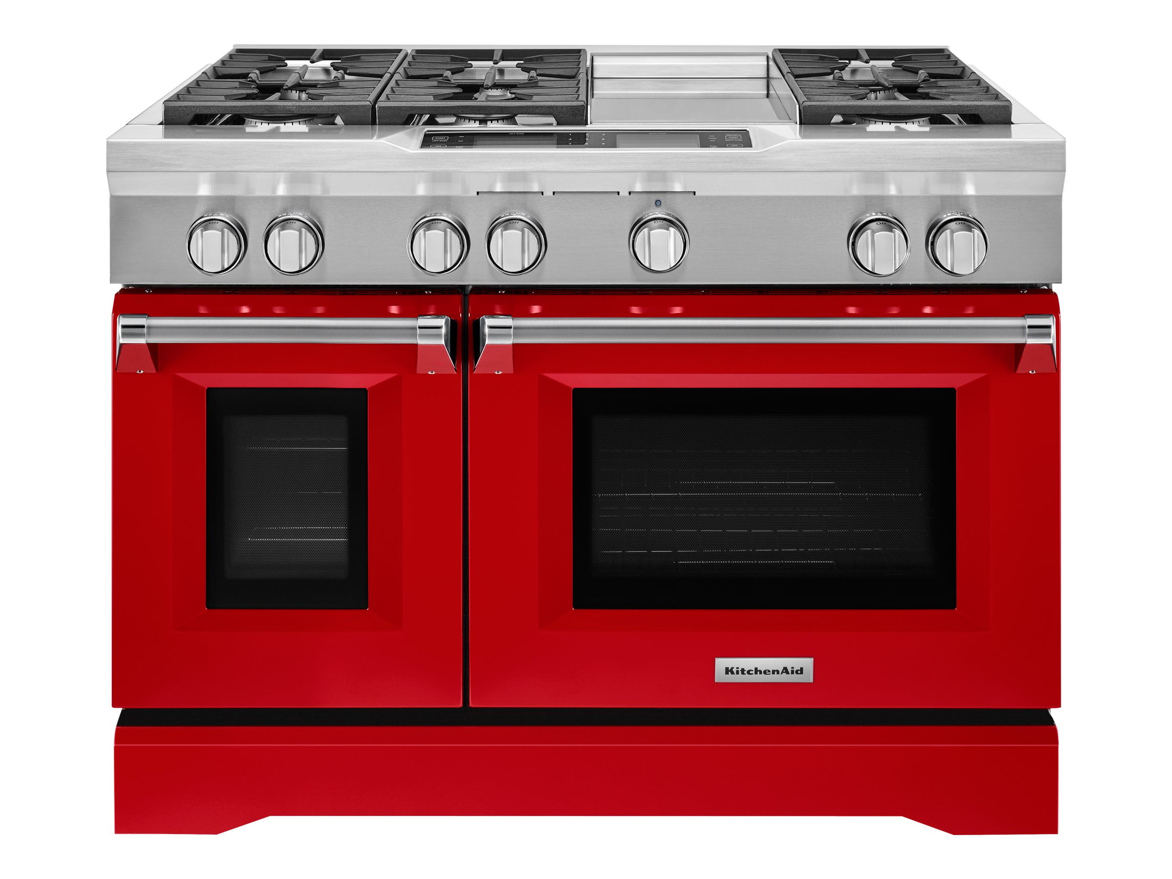 KitchenAid KDRS483VSD Range (double oven) freestanding width 48