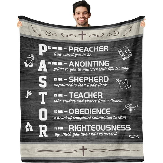LHSHID Pastor Appreciation Gifts Pastor Gifts Throw Blanket Pastor Gifts for Men Gifts for Pastors Men Gift for Pastor Pastor''s Appreciation Gifts Thank You Gift for Pastor Blankets 30x40in