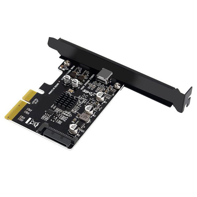 Tarjeta Pci-E A Usb 3.2 Gen2 Convertidor Expansión Agregar En La Tarjeta Tarjeta De Expansión Pci Express De 20 Gbps A Usb3.2 Gen2 Sywqhk Para estrenar