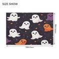 thumbnail image 4 of Yayeee Bath Rug for Bathroom Floor Non Slip Rectangle Fluffy Soft Absorbent Mat, 16"x24", White Halloween Ghosts, 4 of 7