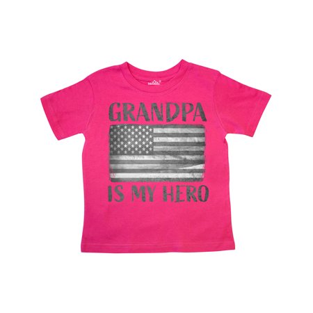 

Inktastic Grandpa Is My Hero Gift Toddler Boy or Toddler Girl T-Shirt