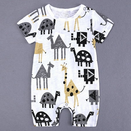 

Hunpta Kids Clothes Boys Print Cartoon Baby Summer Jumpsuit Romper Toddler Outfit Boys Romper&Jumpsuit