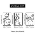 thumbnail image 2 of 3PCS Metal Wall Art Minimalist Wall Decor,12.99*11.11Inch Minimalist Abstract Wall Art Women Body Drawing Wall Sculptures Home Wall Hanging Decor for Bedroom Living Room Bathroom Gold, 2 of 7
