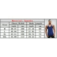 thumbnail image 4 of Solid Gym Men Stringer Tank Top Bodybuilding Fitness Singlets Muscle Vest Tee basketball jersey, 4 of 5