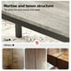 thumbnail image 3 of Mesa de Comedor Industrial para 6-8 Personas, Mesa de Madera de 71" con Estructura Metálica, Acabado Rústico, 3 of 6