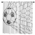 thumbnail image 2 of Soccer Football Net Sketch Curtain For Living Room Kids Bedroom Kitchen Window Curtains Home Interior Drapes, 2 of 7